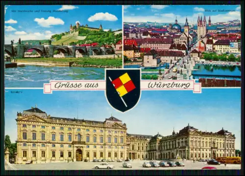 5x AK - Ansichtskarten Würzburg am Main Unterfranken - verschiedene Ansichten