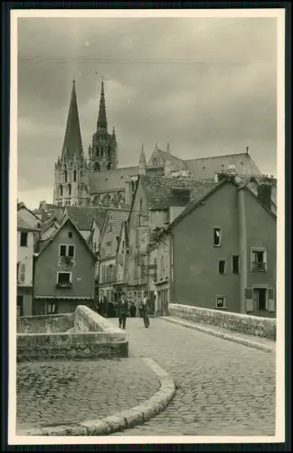6x Foto AK - Chartres Ort und Kathedrale Notre-Dame - Eure-et-Loir in Frankreich