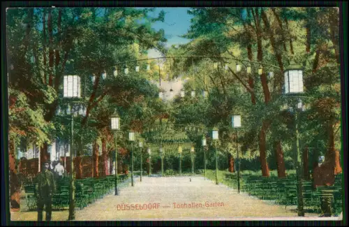 AK - Düsseldorf am Rhein -Tonhallen-Garten - 1914 gelaufen