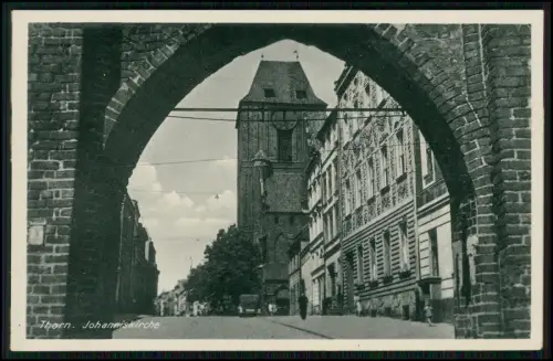AK - Toruń Thorn Westpreußen - Johanneskirche - deutsches Kaffeehaus 1941 gel.