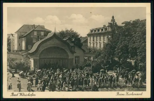 AK - Kurkonzert 1939 Bad Wörishofen - Musik im Pavillon Kurgäste - 1939 gelaufen