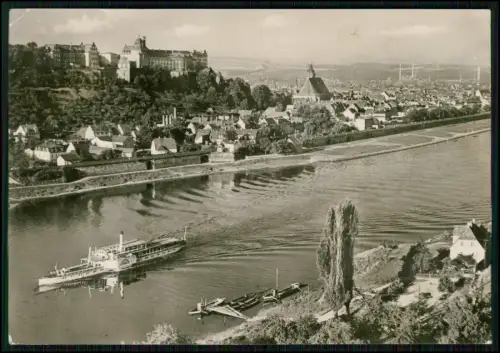 11x Foto AK - sächsische Schweiz Dresden Pirna Schwedt - Elbe mit Dampfer