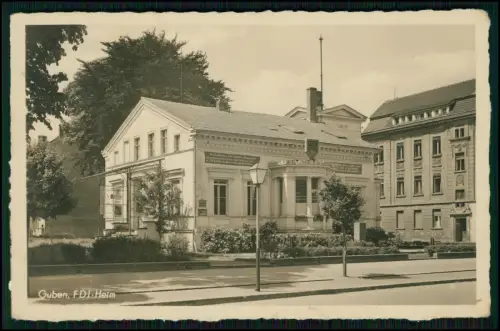 Foto AK - Guben Spree-Neiße - in der Niederlausitz - FDJ Heim - Außenansicht