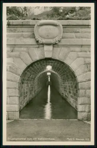 4x Echt Foto AK - Kehlsteinhaus - Große Halle Tunneleingang - Berchtesgaden