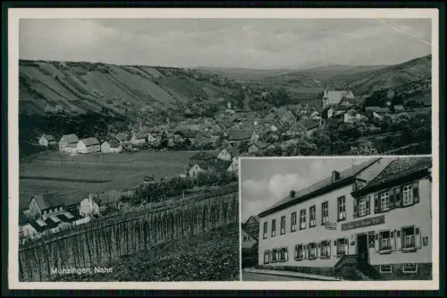 AK - Monzingen an der Nahe - mit Detailbild des Gasthaus Kaffee Cafe Kiltz