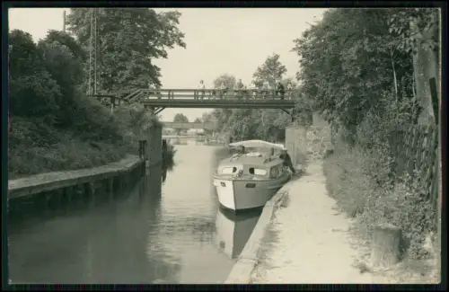 Foto AK- Strasen Wesenberg - Neustrelitz - Unter dem Kabensteg - Landpoststempel
