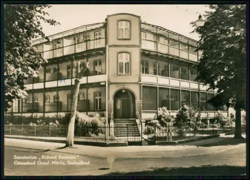 Echt Foto AK - Sanatorium Richard Assmann im Ostseeheilbad Graal-Müritz
