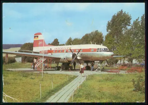 2x Foto AK - Cämmerswalde Brand-Erbisdorf Sachsen - Flugzeug Iljuschin Il-14