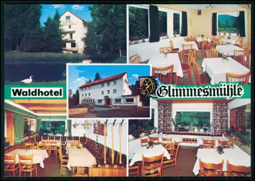 2x AK -  WALDHOTEL Glimmesmühle - Inh. Fam. Wolff - Bad Hersfeld - An der B 324