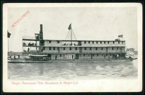3x AK - Ägypten - Raddampfer Mayflower der Anglo American Nile und andere