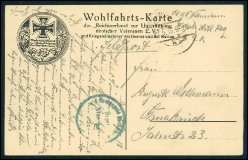 AK 1. WK - Hafen von Antwerpen und Het Steen Belgien  - Wohlfahrt 1918 gelaufen