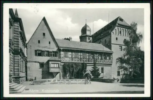 AK - Burg in Forchheim - auch Kaiserpfalz - fürstbischöfliches Schloss