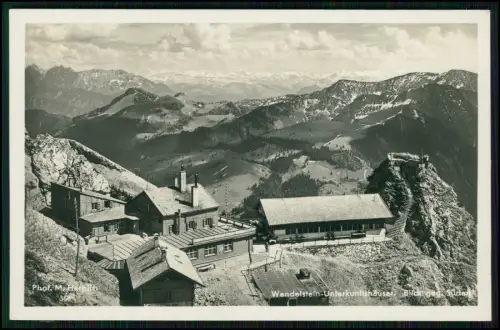 3x Foto AK - Berggasthaus auf dem Wendelstein Voralpen - Talort ist Bayrischzell