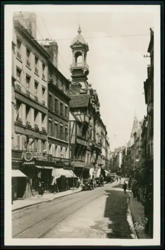 Echt Foto AK - Caen Calvados Frankreich - Straßenansicht Rue Saint-Jean - 1940