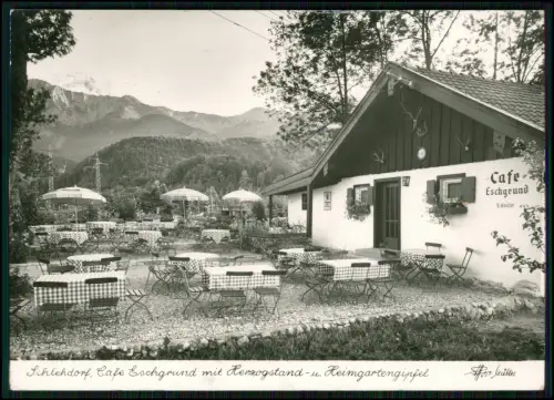 2x AK - Schlehdorf Tölz - Cafe Eschgrund mit Herzogstand - und Heimgartengipfel