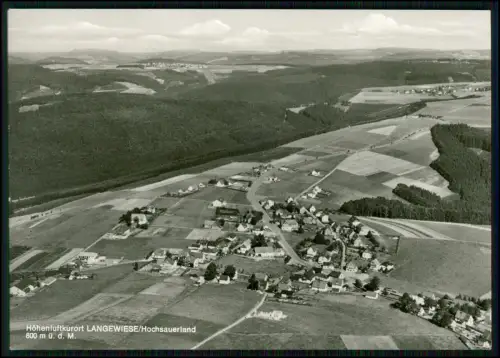 Foto AK - Langewiese Winterberg im Hochsauerlandkreis - Fliegeraufnahme Luftbild