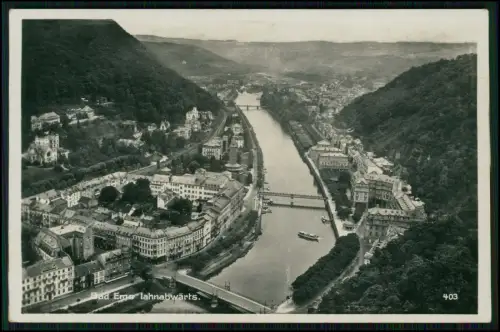 4x Echt Foto AK - Bad Ems an der Lahn - diverse Ansichten - Blick der Ort u.a.
