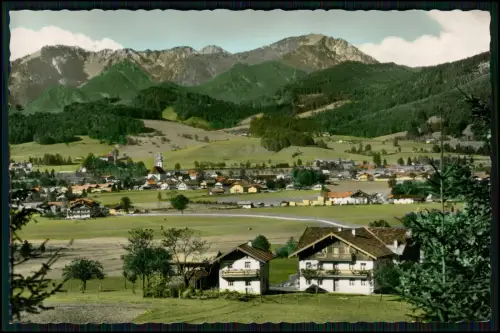 Foto AK - Inzell in Oberbayern - umrahmt v. Berge Rauschberg Zinnkopf Teisenberg