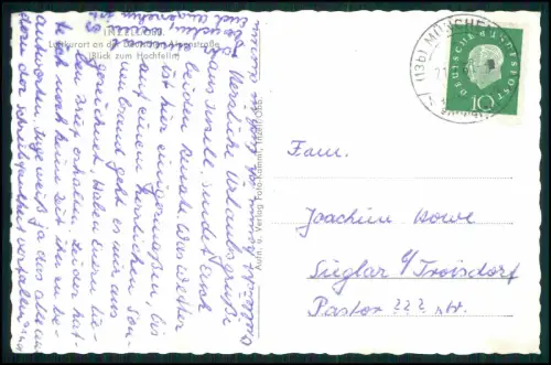 Foto AK - Inzell in Oberbayern - umrahmt v. Berge Rauschberg Zinnkopf Teisenberg