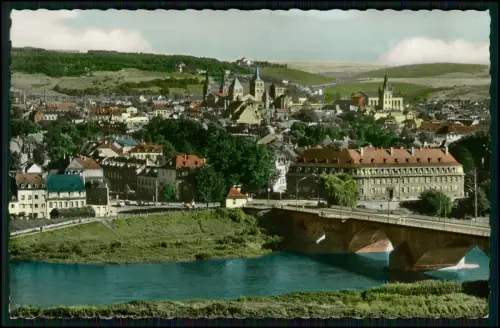 AK - Kaiser-Wilhelm-Brücke in Trier - über die Mosel - Blick zur Stadt