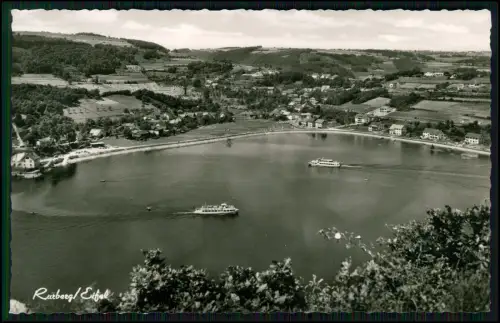 Echt Foto AK - Rursee in der Eifel - bei Rurberg Simmerath Gemünd - Luftbild