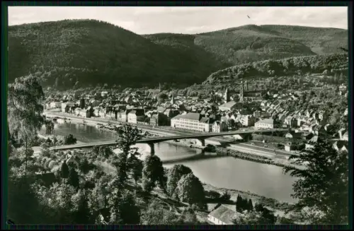 Echt Foto AK - Eberbach Stauferstadt Neckar-Promenade - am Fuße des Odenwaldes