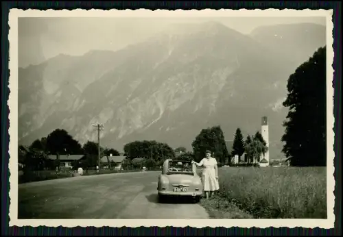 2x Foto - Auto Oldtimer - Gutbrod Superior - 1950er auf Reise in Bayern