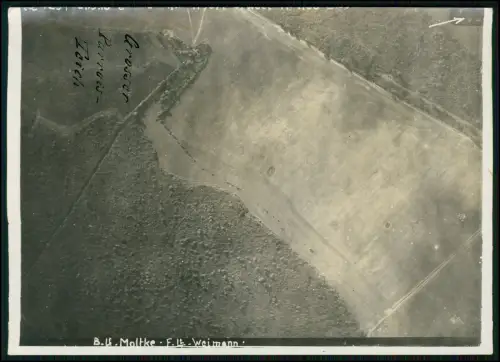 Foto 18x13 Luftbild - Fl.37 Fliegerabtei. Großer Parrois Teich Frankreich