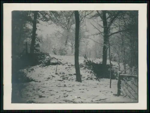 3x Foto 1. WK - Soldaten verschneites Waldlager 1917 - Apremont Wald Meuse Est