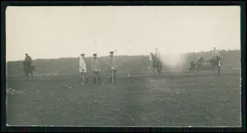 5x Foto 1. WK - Soldaten mit Pferde - berittene Offiziere Adjutanten Westfront