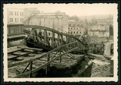 5x Foto - Soldaten Wehrmacht - Brücken Kriegszerstörung - Kampfhandlungen II.WK