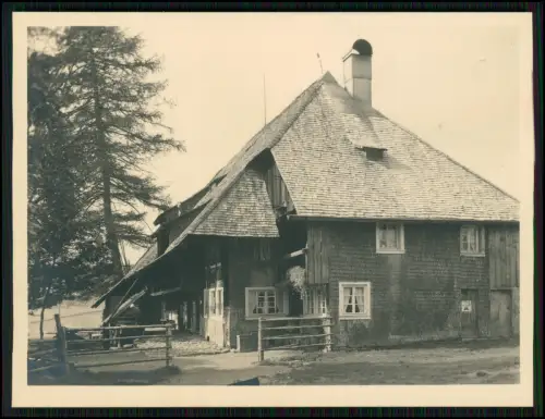 4x Foto Schwarzwaldhäuser in Schönwald Walmdach Schindeln ländlicher Architektur