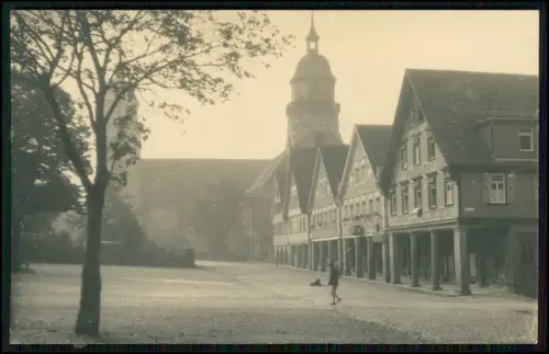 Foto AK - Marktplatz Freudenstadt BW mit Arkaden Fachwerkhäusern und Stadtkirche