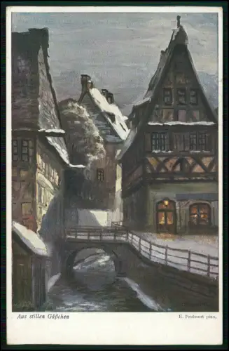 OILETTE Serie Aus stillen Gäßchen No. 957 Raphael Tuck & Sons E. Frohnert pinx.