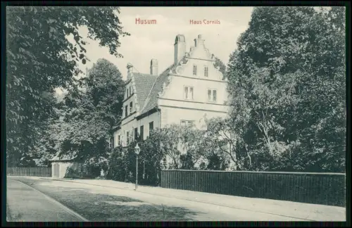 AK Husum Holstein - Haus Cornils - Schönes Bürgerhaus mit barockem Giebel - 1911