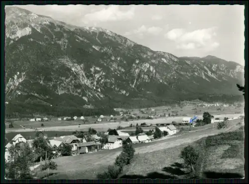 AK Paßriach am Presseggersee Kärnten - Blick über Dorf Wiesen Häuser Gebirgszug