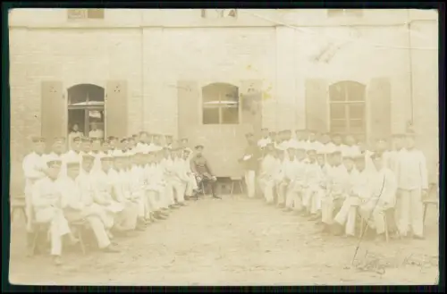 Foto AK Soldaten Truppenübungsplatz Oberhofen an d. Moder Elsass - 1915 Feldpost