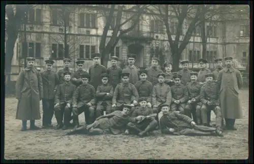 Foto AK Soldaten Kaserne Fotograf Wilhelm Herber Photo-Atelier Neuhaus Westfalen