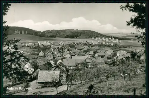 Echt Foto AK - Roda Rosenthal im Burgwald -Blick auf den Ort - Fachwerkhäuser