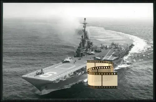 Foto 14x9cm - USS Essex (CV-9) Flugzeugträger - Essex-Klasse - Navy 1943 - WK 2