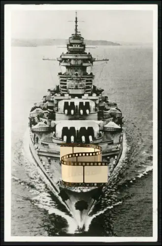 Foto 14x9cm - französische Schlachtschiff Richelieu auf See imposante Bewaffnung