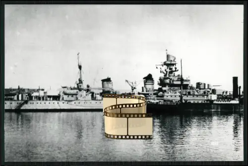 Foto 14x9cm - Kreuzer Gloire - 1942 in Casablanca stationiert - Operation Torch