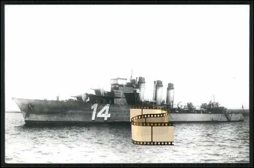 Foto 14x9cm - Bourrasque französischer Zerstörer - 1926 in Dienst 1940 versenkt