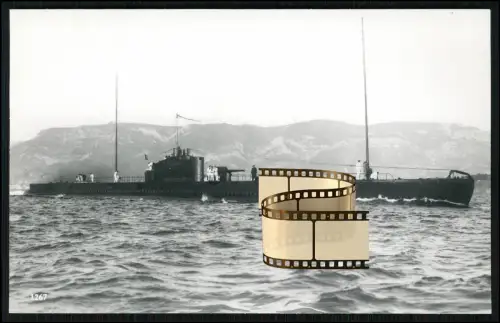 Foto 14x9cm - Le Héros (Q 170) - französisches U-Boot - 1937 in Dienst gestellt