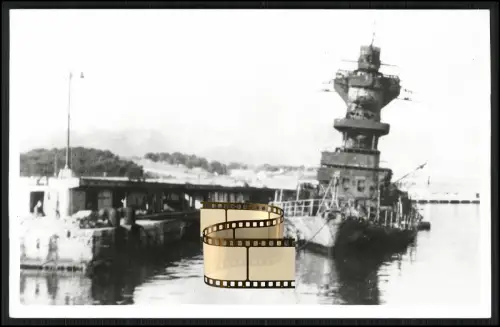 Foto 14x9cm - Schwerer Kreuzer Algérie Frankreich 1942 in Toulon selbst versenkt