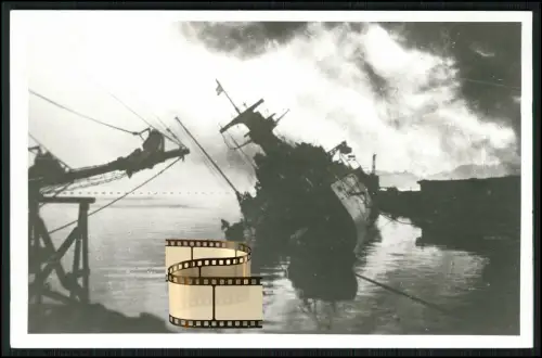 Foto 14x9cm - La Marseillaise Leichter Kreuzer Flaggschiff -1942 Toulon versenkt