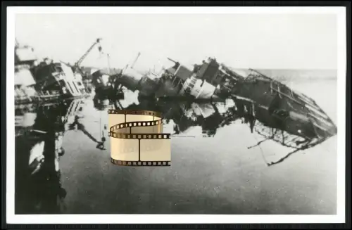 Foto 14x9cm - Mamelouk - französischer Zerstörer -1942 Toulon selbst versenkt