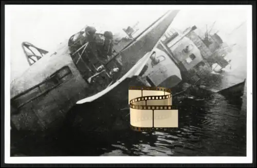 Foto 14x9cm - Le Mars - französischer Zerstörer -1942 Toulon selbst versenkt