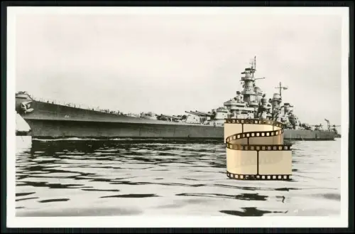 Foto 14x9cm - USS Wisconsin BB-64 Schlachtschiff Iowa-Klasse USA Dienst ab 1944