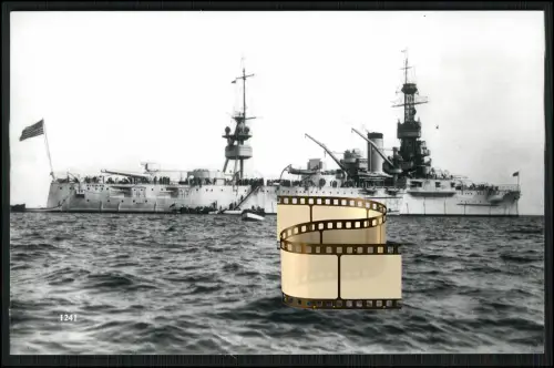 Foto 14x9cm - USS Wyoming BB-32 Dreadnought 1911 Trainingsschiff bis 1947 aktiv